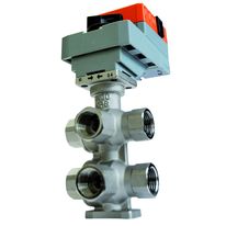 Vanne compacte de régulation à boisseau sphériques six voies | V6V