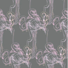 Papier peint imprimé exempt de solvant | Flamingo