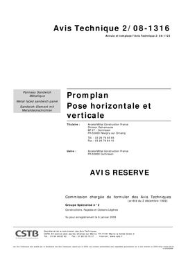 Panneau sandwich emboitement 2 côtés pour façade plane | Promplan