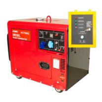Groupe électrogène diesel 6000W 230V silencieux avec boitier | SENCI ATS SC7500Q