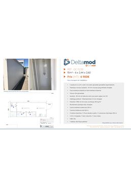 Bâtiment modulaire sanitaire occasion de 15 m² | Deltamod