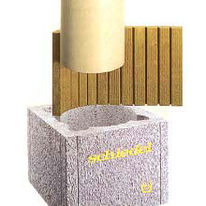 Boisseaux en béton allégé avec âme isolante et conduit céramique | Garant +