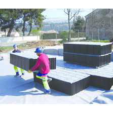 Structure alvéolaire pour le stockage temporaire des EP sous espaces verts ou voiries | Nidaplast EP