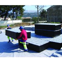 Structure alvéolaire pour le stockage temporaire des EP sous espaces verts ou voiries | Nidaplast EP