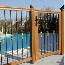 Clôture de sécurité à barreaudage bois ou acier | Clôture de piscine bois