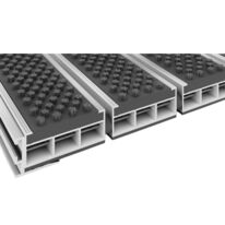 Tapis d'entrée technique ERP - Inserts brosse et aluminum - nettoyant et antidérapant | NIKO Brosse 