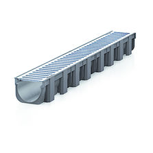 Caniveaux sans cornières en PP à grilles et charge 15 kN | TOP X