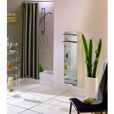 Sèche-serviettes électrique en verre miroité ou teinté | Campaver Bains reflet