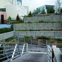 Gabion en maille électrosoudée rempli et compacté en carrière | Stonebox