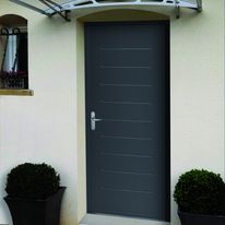 Porte d'entrée en acier laqué à isolation thermique intégrée | ALASKA