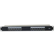 Panneau de brassage 19 pouces 1U 16 ports CAT6 stp |  Réf. 257309