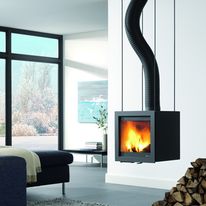 Poêle cheminée suspendu à conduit flexible | Bora Flex