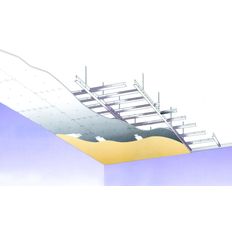Ossature pour plafond suspendu en plaques de plâtre | Donn DX Rapid'Fix