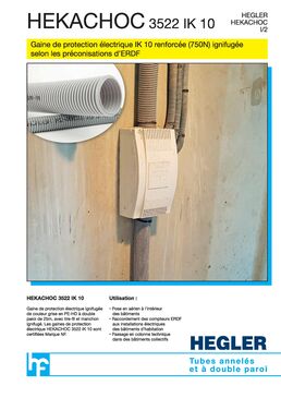 Gaine en PE renforcé non propagateur de flamme | Hekachoc