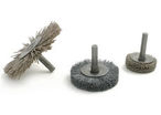 Brosses industrielles nylon abrasif : Série BMC - BMF - Brosses circulaires sur tige