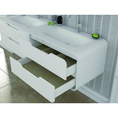 Mobilier de salle de bains moulé en solid surface | Loft&Bath Solid Surface