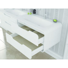 Mobilier de salle de bains moulé en solid surface | Loft&Bath Solid Surface