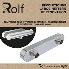Adaptateur universel de fixation tout entraxe pour robinetterie Ax'O | ROLF