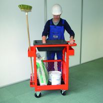 Chariot ergonomique de travail pour préparation et stockage | Chariot Finisseur