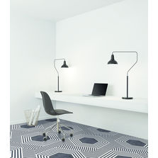 Carrelage hexagonal grand format imprimé de motifs graphiques | Corebasics