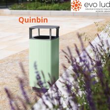 Corbeille pour espaces extérieur et urbain | QUINBIN