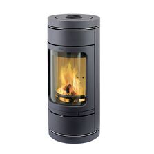 Poêle à bois en fonte de forme arrondie | Novia Leda 