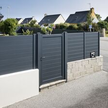 Portillon en aluminium lame pleines | ANAE
