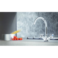 Mélangeur d'évier hexagonal monotrou | Eccelsa