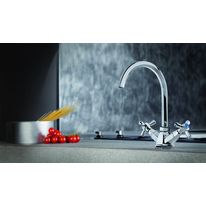 Mélangeur d'évier hexagonal monotrou | Eccelsa