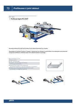 Profileuse de chantier légère | PE LIGHT