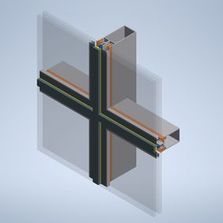 Façade avec vitrage à silicone structurel | AA100 SSG