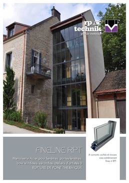 Menuiserie acier pour fenêtres et verrières à rupture de pont thermique | Fineline 70