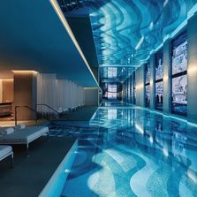 Plafond miroir toile tendu pour Piscine et Spa | Like Mirror Mirolege