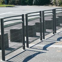 Barrière assis-debout | Ecolor en acier thermolaqué avec tête EPDM