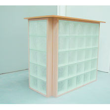 Panneaux de briques de verre à cadre bois | Bricokit Bois