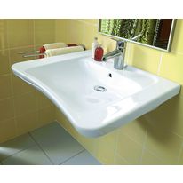 Lavabo extraplat en céramique adapté aux PMR | Targa Architectura Vita