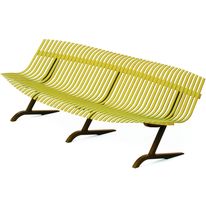 Banc à lamelles courbes en aluminium | Charivari