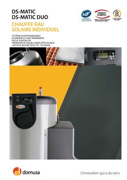 Chauffe eau inox solaire individuel auto vidangeable | DS-Matic/ DS-Matic DUO