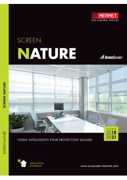 Tissu transparent 100 % verre pour stores intérieurs | Screen Nature