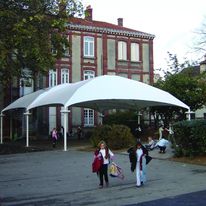 Abri métallo-textile de type dôme | Texabri