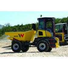 Transporteur compact sur roues à cabine vitrée rotative | Dumper Dual View DV45