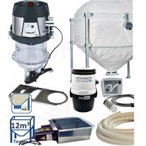 Kit automatique ''Nova Pack'' transfert de granulés à partir du bas d´un silo de stockage avec une cassette à débourrage, vers le remplissage d´un poêle/chaudière avec un doseur-aspirateur et d'un module filrant | SITE011543