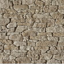 Parement mural en pierre de causse sur treillis | CAUSSE