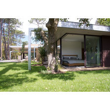 Menuiserie aluminium d’angle sans montant intermédiaire | Soleal coulissant d'angle