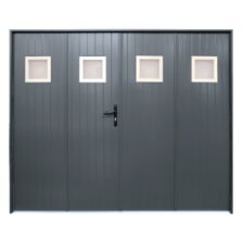 Porte de garage traditionnelle 4 vantaux aluminium | Icare	