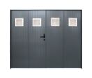 Porte de garage traditionnelle 4 vantaux aluminium | Icare	