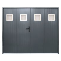 Porte de garage traditionnelle 4 vantaux aluminium | Icare	