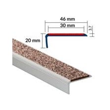 Nez de marche large cornière minéral NC3AML 46 X 20 MM PROOPLE | WATTELEZ 