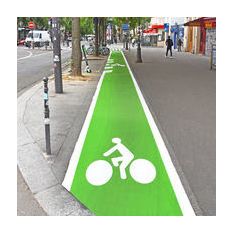 Revêtement coloré pour voies cyclables  | CYCLAD’  