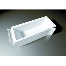 Baignoire rectangulaire à double dossier modelé | Paper